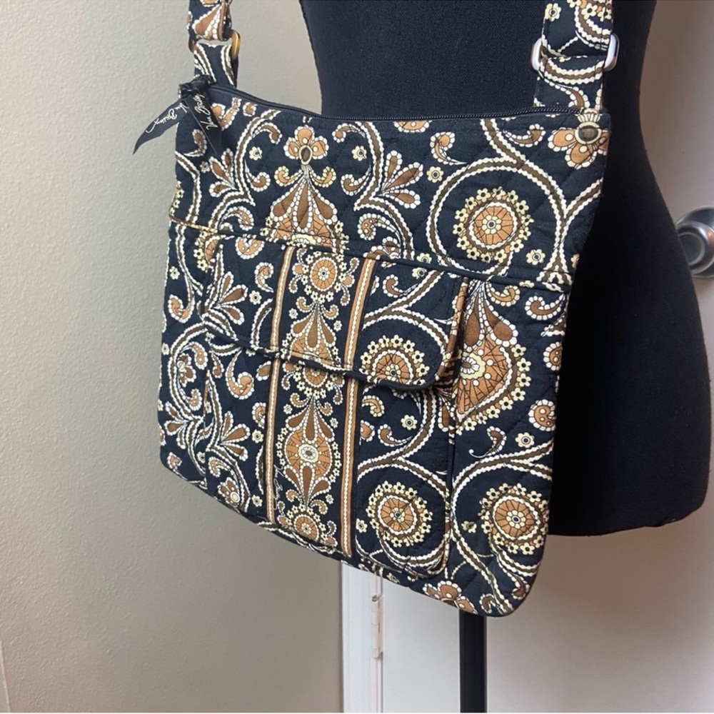 Vera Bradley Retired Cafe Latte Shoulder Bag and Matching Coin Purse Set - Picture 10 of 10